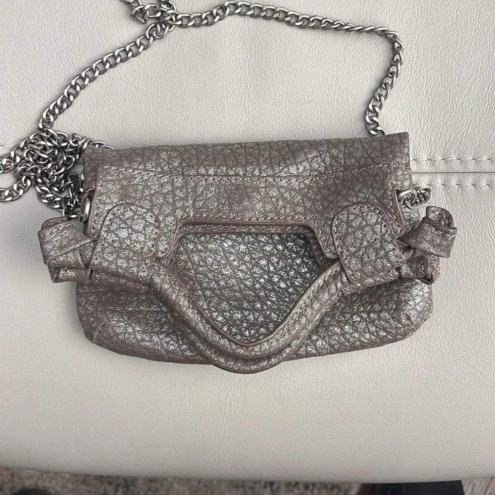 Foley + Corinna Mini Disco City Python Leather Tote Crossbody Bag